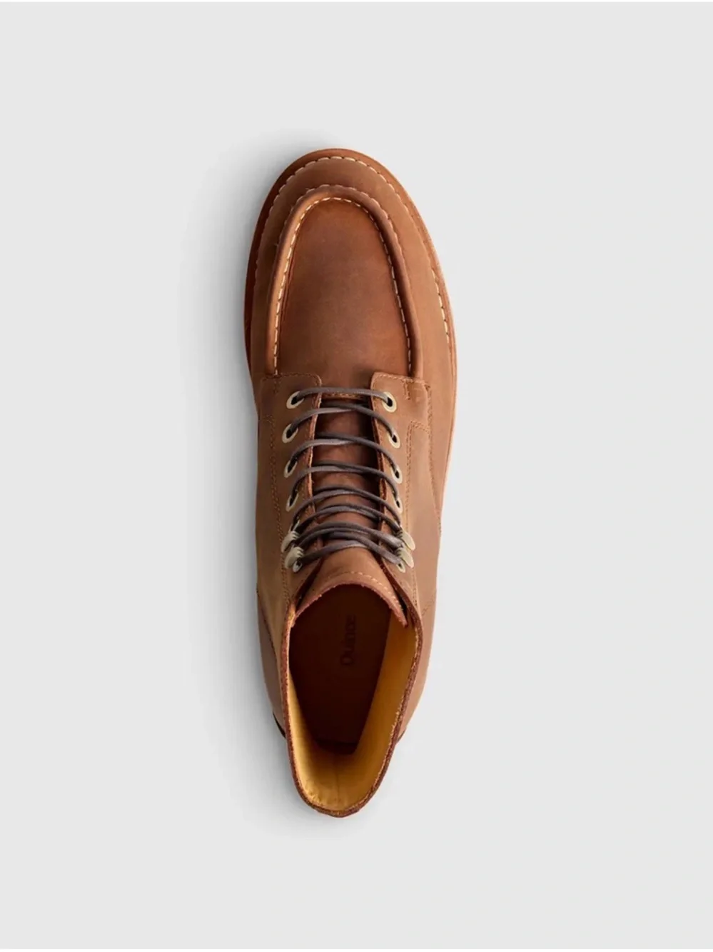Quince crafted leather Men's‎ whiskey Moc Toe Work Boots size 10.5